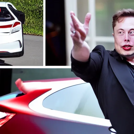 Prompt: midlife crisis Elon Musk