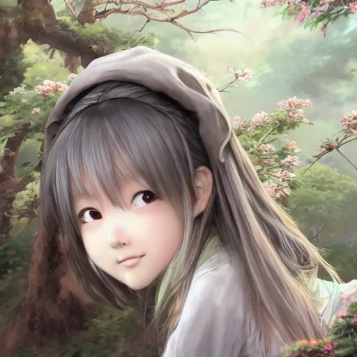 Image similar to dynamic composition, motion, ultra-detailed, incredibly detailed, a lot of details, amazing fine details and brush strokes, colorful and grayish palette, smooth, HD semirealistic anime CG concept art digital painting, watercolor oil painting of a Japanese schoolgirl, by a Chinese artist at ArtStation, by Huang Guangjian, Fenghua Zhong, Ruan Jia, Xin Jin and Wei Chang. Realistic artwork of a Chinese videogame, gradients, gentle an harmonic grayish colors.