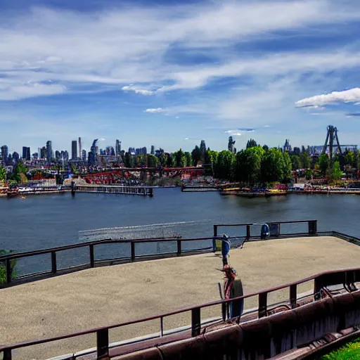 Image similar to view of gasworks park from an overlook