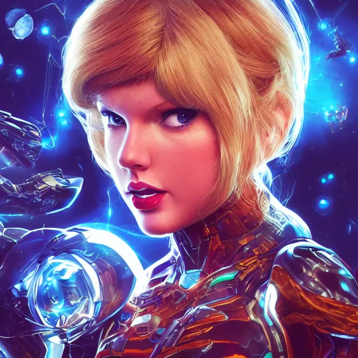 metroid. portrait of Taylor Swift as SAMUS ARAN. HD, | Stable Diffusion ...