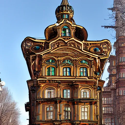 Image similar to Steampunk panel house, Moscow, Russia