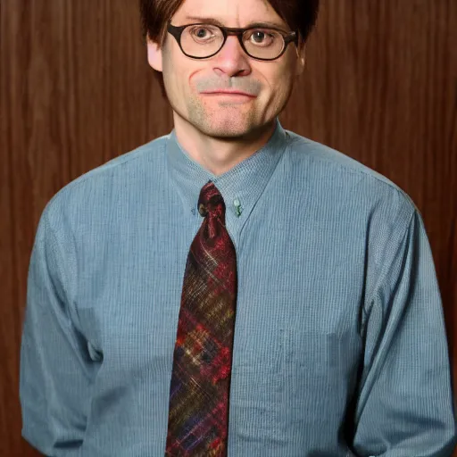 Prompt: Anthony Fauci mixed with Dwight Schrute