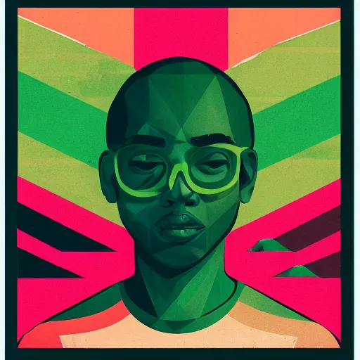 Image similar to Jamaican Marijuana profile picture by Sachin Teng, symetrical, Organic Painting , Leaf Green, adidas, Green smoke, Impressive, Award Winning, Warm, Good Vibes, Positive, geometric shapes, energetic, intricate background, graffiti, street art:2 by Sachin Teng:4