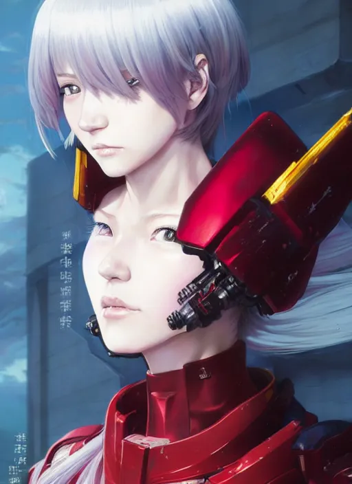 Prompt: portrait of Anime sister of battle, Warhammer 40000, cute-fine-face, red-short-hair pretty face, realistic shaded Perfect face, fine details. Anime. realistic shaded lighting by Ilya Kuvshinov katsuhiro otomo ghost-in-the-shell, magali villeneuve, artgerm, rutkowski, WLOP Jeremy Lipkin and Giuseppe Dangelico Pino and Michael Garmash and Rob Rey