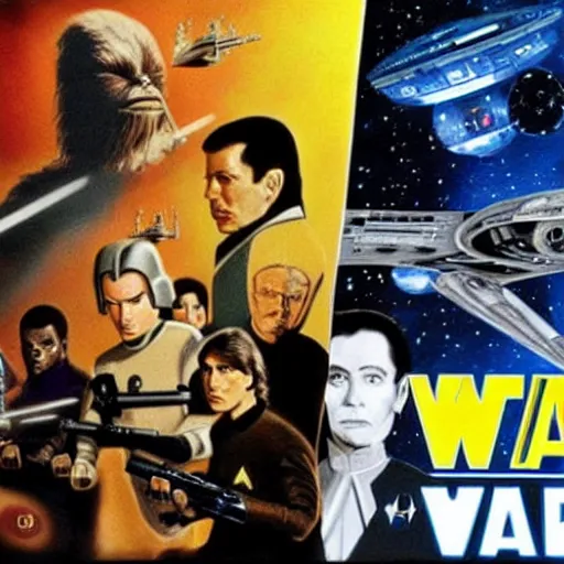 Image similar to star wars vs star trek