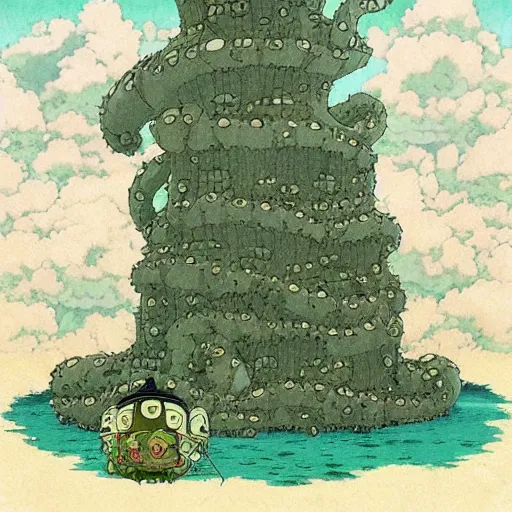 Prompt: a shoggoth studio ghibli