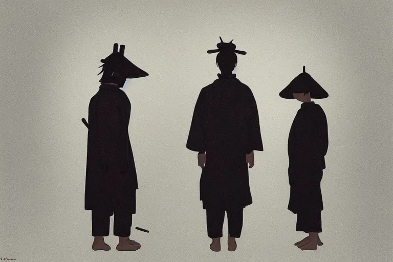 Image similar to samurai with artwork by tim eitel