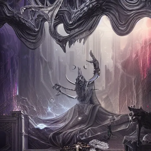 Image similar to hades the game, hyper detailed masterpiece, digital art painting, graphic aesthetic,