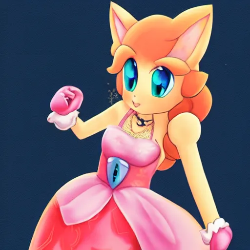 Prompt: “princess peach as catgirl”