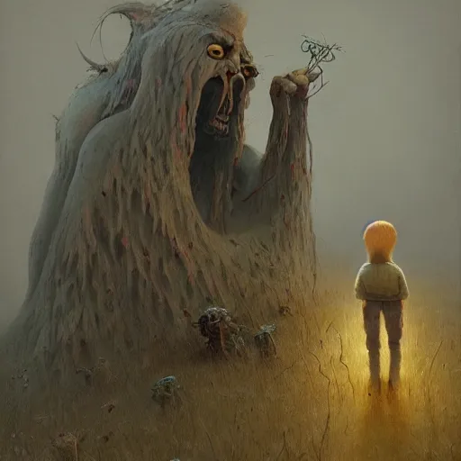 Image similar to you make my cold heart warm with a touch, horror, grunge, loony toons style, illustrated by zdzisław Beksiński and greg rutkowski., Trending on artstation, artstationHD, artstationHQ, 4k, 8k