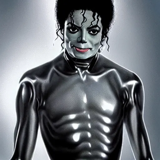 Prompt: michael jackson as a gray alien