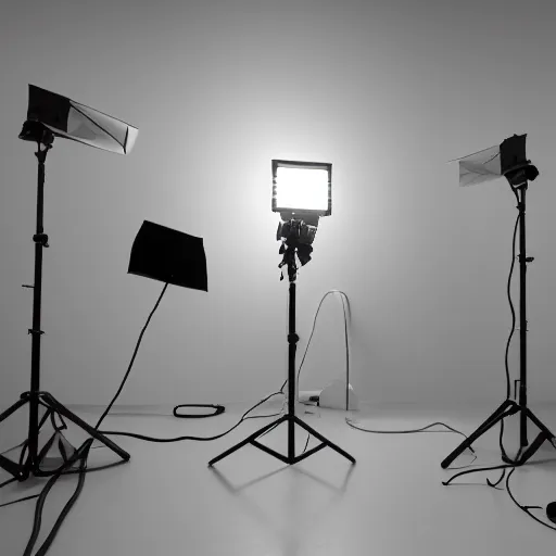 Image similar to an ultra high definition professional studio photograph, 5 0 mm f 1. 4 iso 1 0 0. the photo is set in a plain empty white studio room with a plain white plinth centrally located, a mobile phone is on top of plinth in the centre of the photograph. three point light.