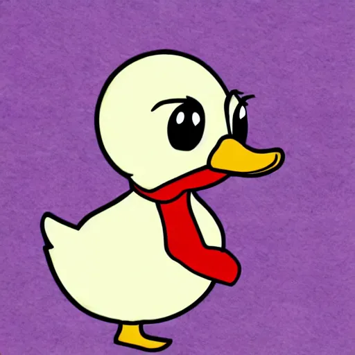 Prompt: dancing duck in anime style