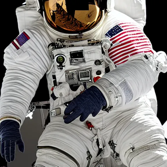 Prompt: portrait of an astronaut, 20% angle view