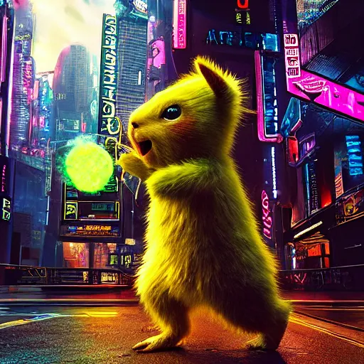 Image similar to high quality 3 d render cyberpunk very tennis ball monster highly detailed, unreal engine cinematic smooth, in the style of blade runner & detective pikachu, basil gogos, chalk, low angle, uhd 8 k, sharp focus, illustrated by basil gogos