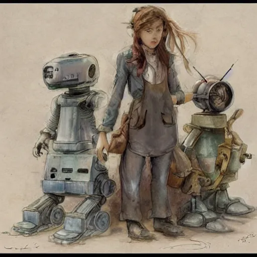 Image similar to (((((((((((cluttered inventors shop full of robots))))))))))) . muted colors. by Jean-Baptiste Monge !!!!!!!!!!!!!!!!!!!!!!!!!!!!!!!!!!!!!!!!