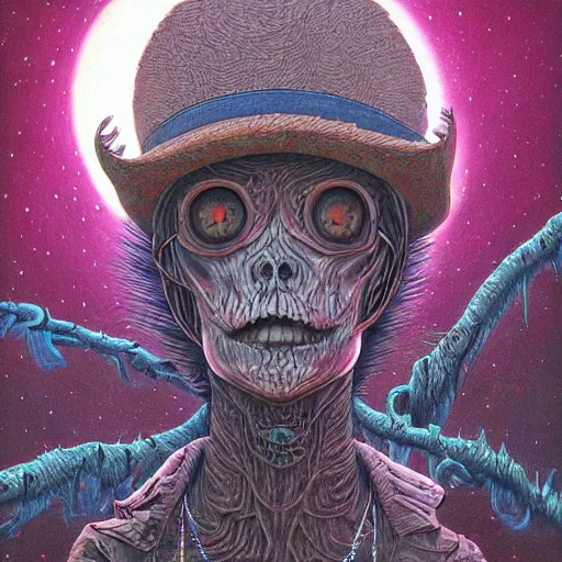 Image similar to original jean giraud digital art painting pastel goth aesthetic, creepy kawaii, highly detailed, highly intricate