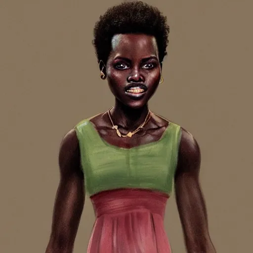 Image similar to lupita nyongo as a character by jk rowling, concept art