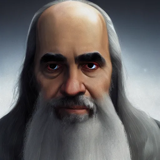 Image similar to Ben Bernanke as Saruman, digital art, cgsociety, artstation, trending, 4k