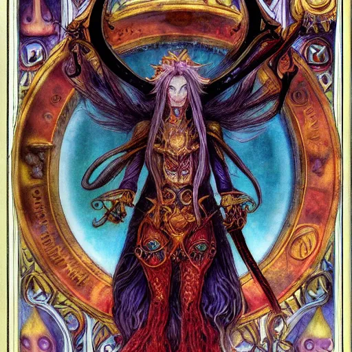 Image similar to aries zodiac artwork, mystic occult style, detailed, 8 k, symmetrical, by brian froud