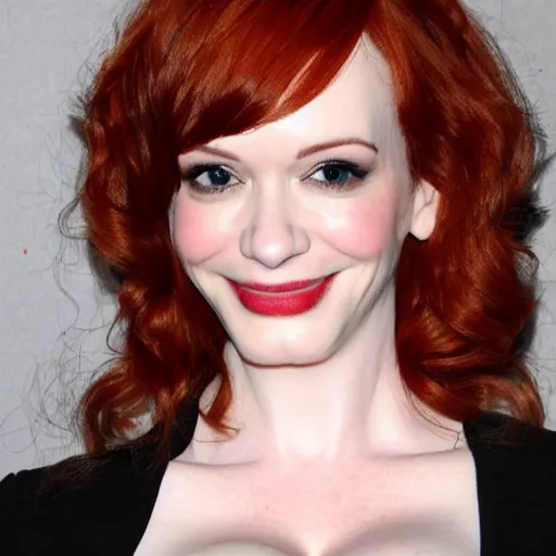 Image similar to christina hendricks with lady socks,