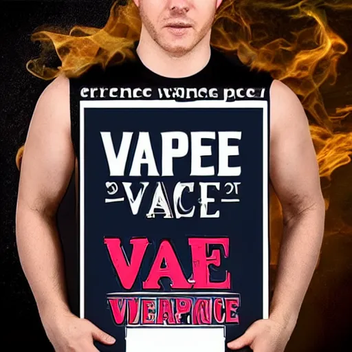 Prompt: promotional photo for a vape juice that tastes like horse