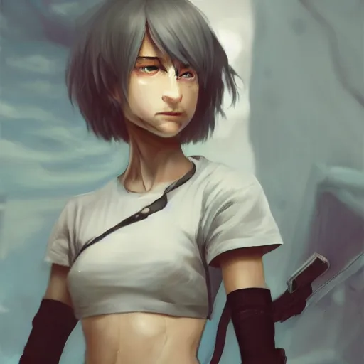 Prompt: a highly detailed epic cinematic concept art CG render digital painting artwork: boyish poor British Rei Ayanami played by Alicia Vikander. By Greg Rutkowski, Ilya Kuvshinov, WLOP, Stanley Artgerm Lau, Ruan Jia and Fenghua Zhong, trending on ArtStation, subtle muted cinematic colors, made in Maya, Blender and Photoshop, octane render, excellent composition, cinematic atmosphere, dynamic dramatic cinematic lighting, precise correct anatomy, aesthetic, very inspirational, arthouse