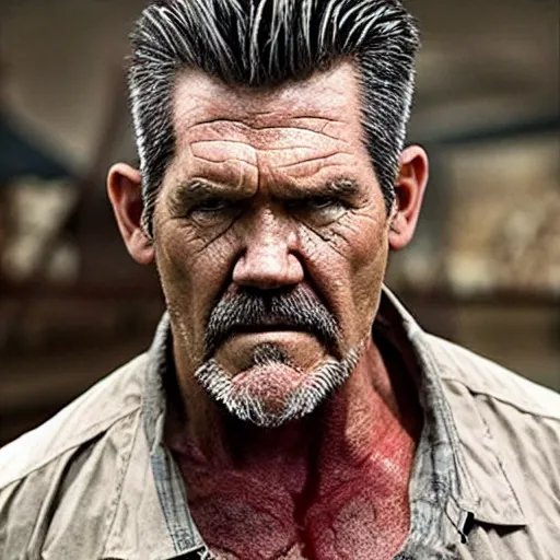 Prompt: Josh Brolin as Old Man Logan