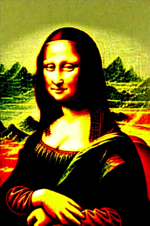 Prompt: mona lisa graffiti by banksy spray!!!! paint!!!! wall