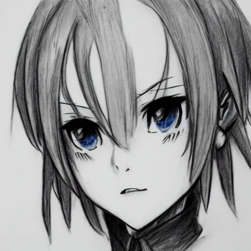 Image similar to Andrew Loomis pencil sketch of Rem from Re:Zero