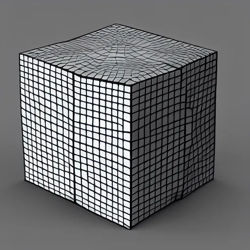 Image similar to abstract 3 d default cube from blender