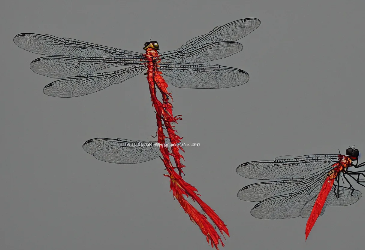 Image similar to chinese dragon fly in sky