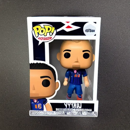 Image similar to neymar funko pop toy, detailed