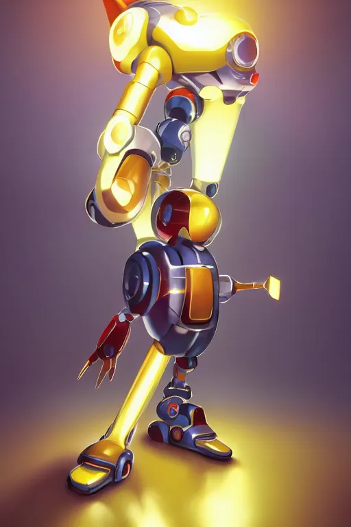 Image similar to metabots medabots medarotto medarot robot, behance hd by jesper ejsing, by rhads, makoto shinkai and lois van baarle, ilya kuvshinov, rossdraws global illumination ray tracing hdr radiating a glowing aura