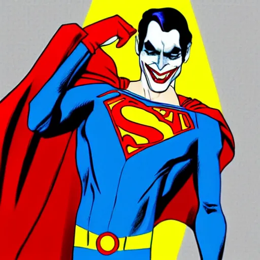 Image similar to Joker As Superman