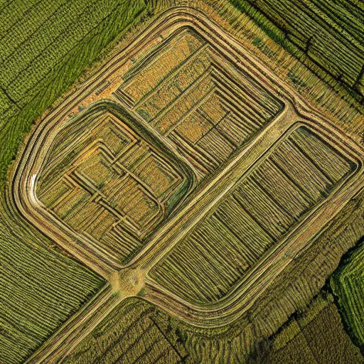 Image similar to hyperrealistic dslr film still of closeup overhead view of corn maze, stunning 8 k octane comprehensive 3 d render, inspired by istvan sandorfi & greg rutkowski & unreal engine, perfect symmetry, dim volumetric cinematic lighting, extremely hyper - detailed, incredibly real lifelike attributes & flesh texture, intricate, masterpiece, artstation, stunning