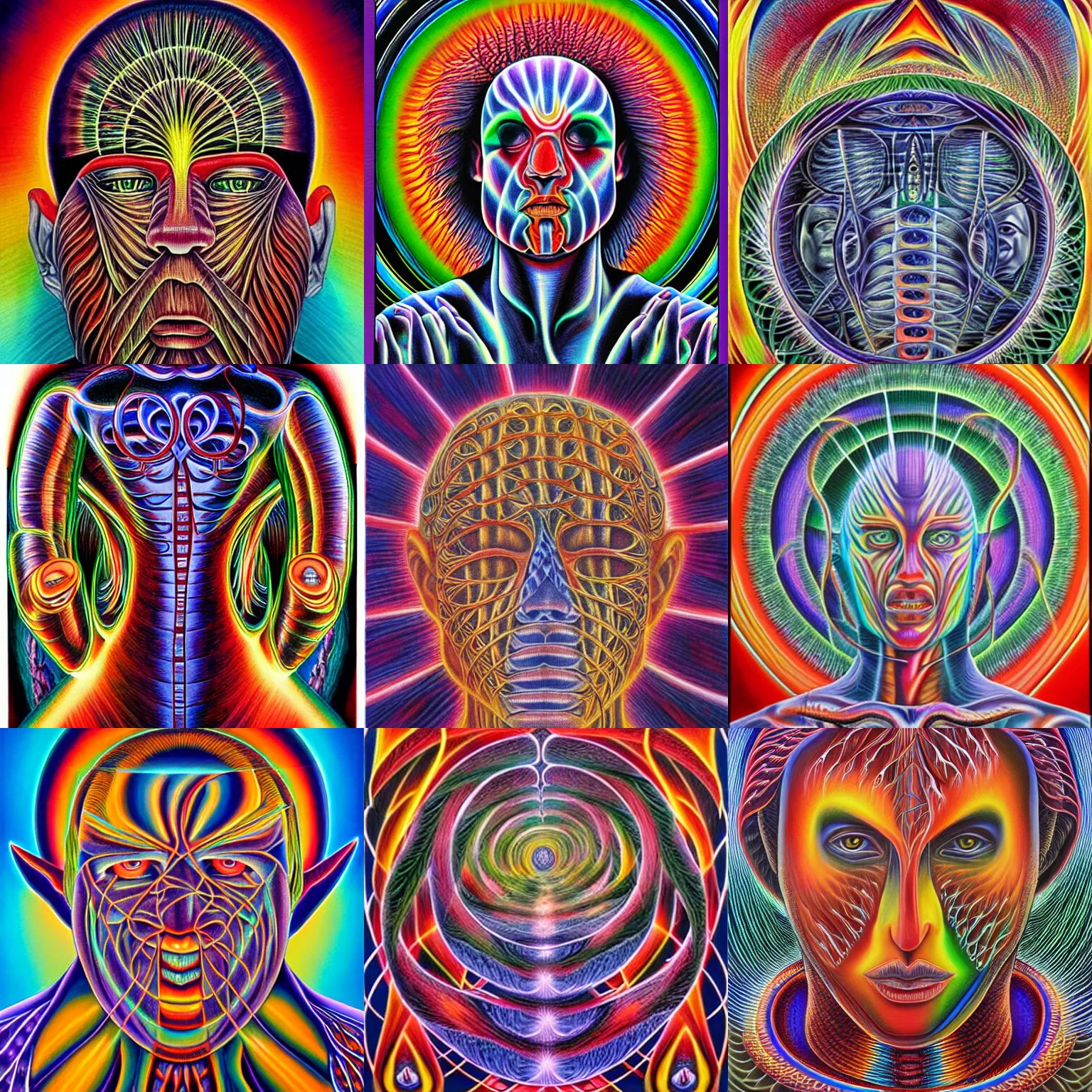 Prompt: by alex grey