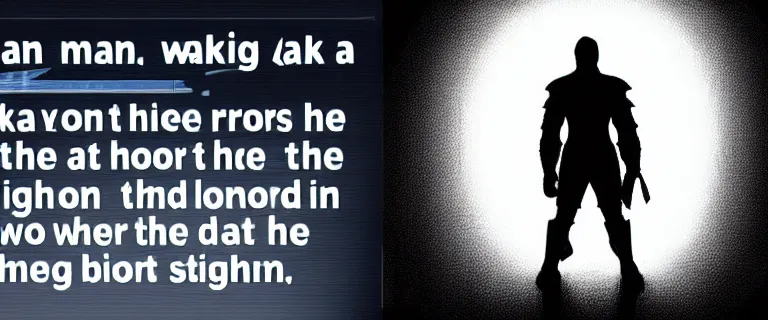 Prompt: A man wakes up in a cold, dark room. He can't remember how he got there, or who he is. He stands up, only to find that he is wearing a strange suit of armor. He looks around the room for any clues to his identity, but finds none. Suddenly, the door opens and a bright light shines in. A figure is silhouetted in the doorway, and the man can't make out who it is. The figure speaks, but the man can't understand what they're saying. The figure then attacks the man, and he is forced to defend himself. He doesn't know why, but he knows that he must fight to survive. Intricate details, photo realistic, award winning, dramatic lighting, intricate details, award winning, depth of field, UHD 8K