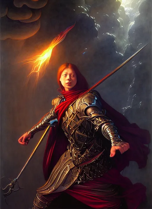 Image similar to wizard casting magic missile, full body, hyper realistic, extremely detailed, dnd character art portrait, dark fantasy art, intricate fantasy painting, dramatic lighting, vivid colors, deviantart, artstation, by edgar maxence and caravaggio and michael whelan and delacroix.