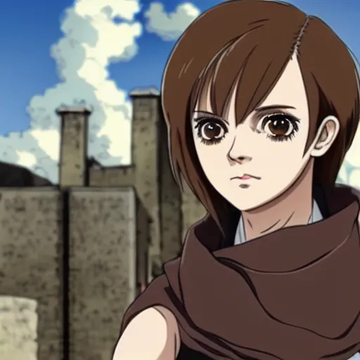 emma watson in attack on titan ( tv ), anime by wit, Stable Diffusion