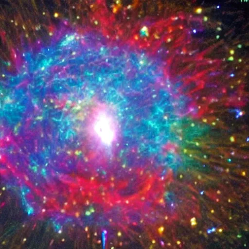 Image similar to mini supernova exploding in a living room