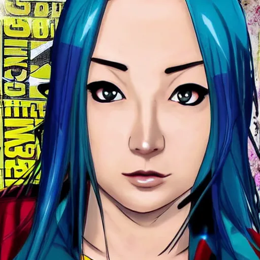 Image similar to pom klementieff as anime character