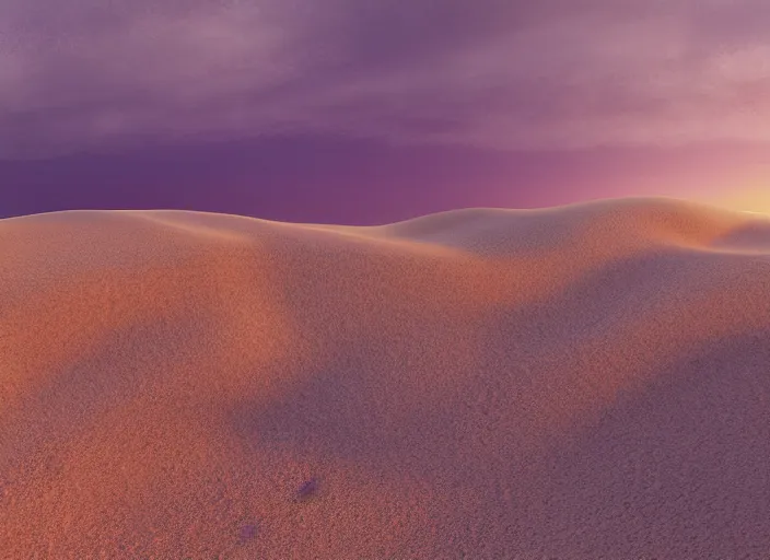 Image similar to hyperrealism, detailed textures, photorealistic 3 d render, a dreamy purple cloud scape above the aticama desert, sharp focus, ultra realistic, ultra high pixel detail, cinematic, intricate, cinematic light, concept art, illustration, art station, unreal engine 8 k