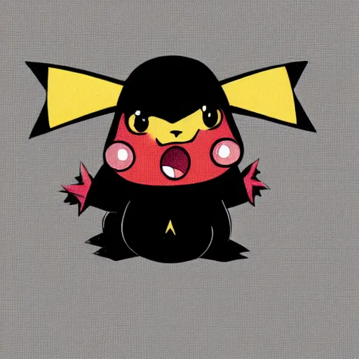 Prompt: pikachu vampire