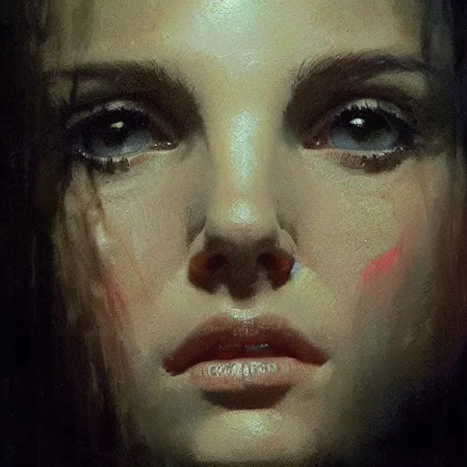 Prompt: portrait of natalie portman by jeremy mann and greg rutkowski