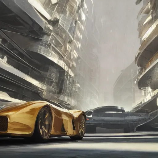 Prompt: car race: cars portraits, low camera angle, motherboard forms designed by zaha hadid, sci-fi futuristic ultra realistic photography, shot by Andrei Tarkovsky, keyshot render, octane render, unreal engine 5 lumen, high oiled liquid glossy specularity reflections, ultra detailed, golden hour, dramatic lighting 4k, 8k, 16k in the style ofblade runner 2049 Cyberpunk 2077 ghost in the shell thor 2 marvel film : tilt shift: sharp focus