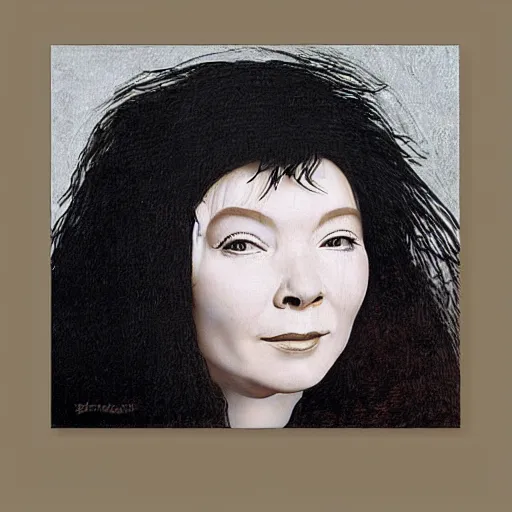 Prompt: bjork painted by leonardo da vinci