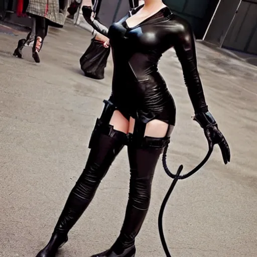 Image similar to Catwoman cosplay