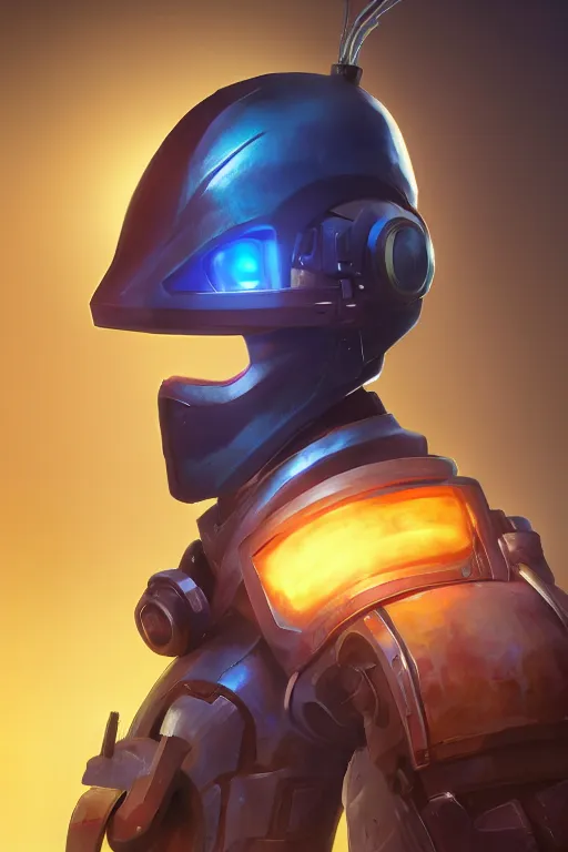 Image similar to epic mask helmet robot ninja portrait stylized as fornite style game design fanart by concept artist gervasio canda, behance hd by jesper ejsing, by rhads, makoto shinkai and lois van baarle, ilya kuvshinov, rossdraws global illumination radiating a glowing aura global illumination ray tracing hdr render in unreal engine 5