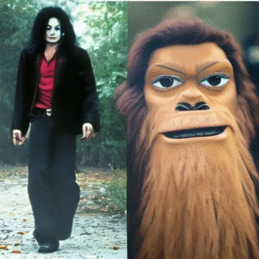 Image similar to michael jackson as bigfoot